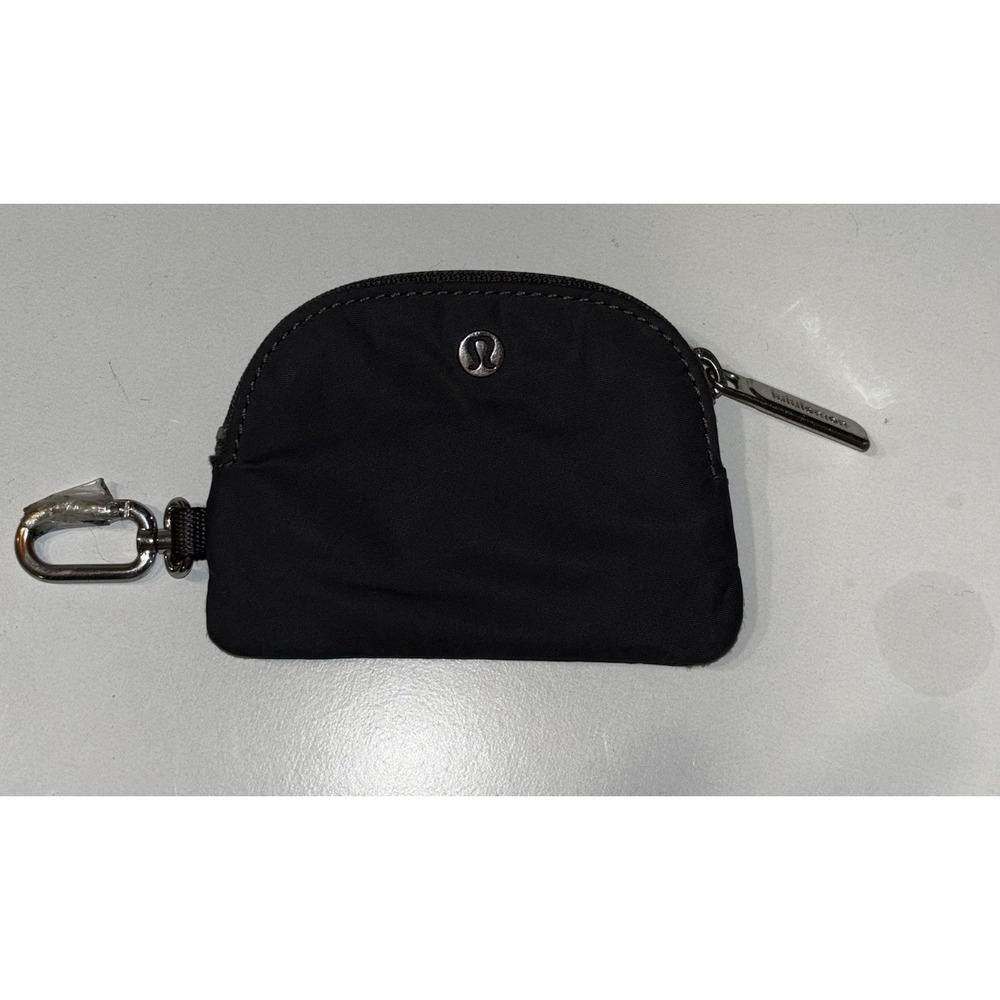 lululemon Black Half Moon Wristlet Zip Pouch
